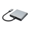 TECH-PROTECT HB08 hub-adapter 4-in-1 USB-C + USB 2.0 + 2x HDMI 4K 60Hz spacegrijs