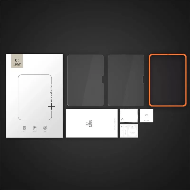 TECH-PROTECT Easy Set+ 2-pack gehard glas screenprotector voor iPad Air 11 inch 6/7/8 (2024-2026) transparant
