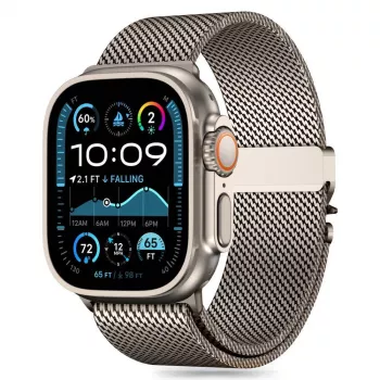 TECH-PROTECT Milano Apple Watch 8 / 9 / 10 / 11 / SE / Ultra (44 / 45 / 46 / 49 mm) titanium schakelarmband