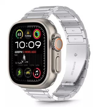 TECH-PROTECT STAINLESS CLASSIC APPLE WATCH 8 / 9 / 10 / 11 / SE / ULTRA (44 / 45 / 46 / 49 MM) ZILVER