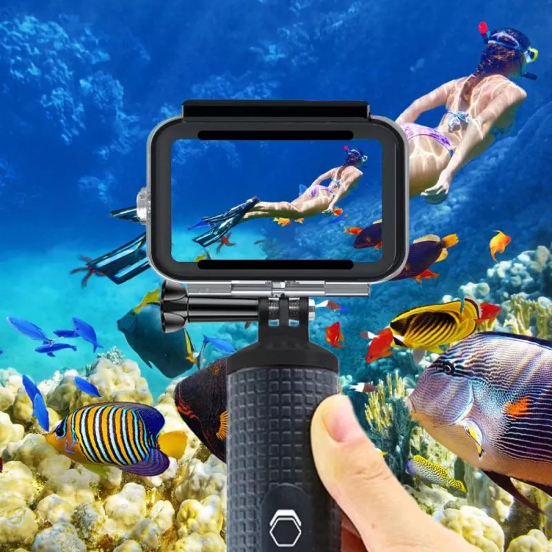 TECH-PROTECT GA200 waterdichte behuizing voor GoPro Hero 9 / 10 / 11 / 12 / 13 - transparant