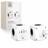 TECH-PROTECT PCL3X4 stekkerdoos 3 Schuko-stopcontacten 2 USB-A 2 USB-C 2m wit