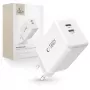 TECH-PROTECT NC45W-GAN 2-poorts netwerkoplader PD 45W wit