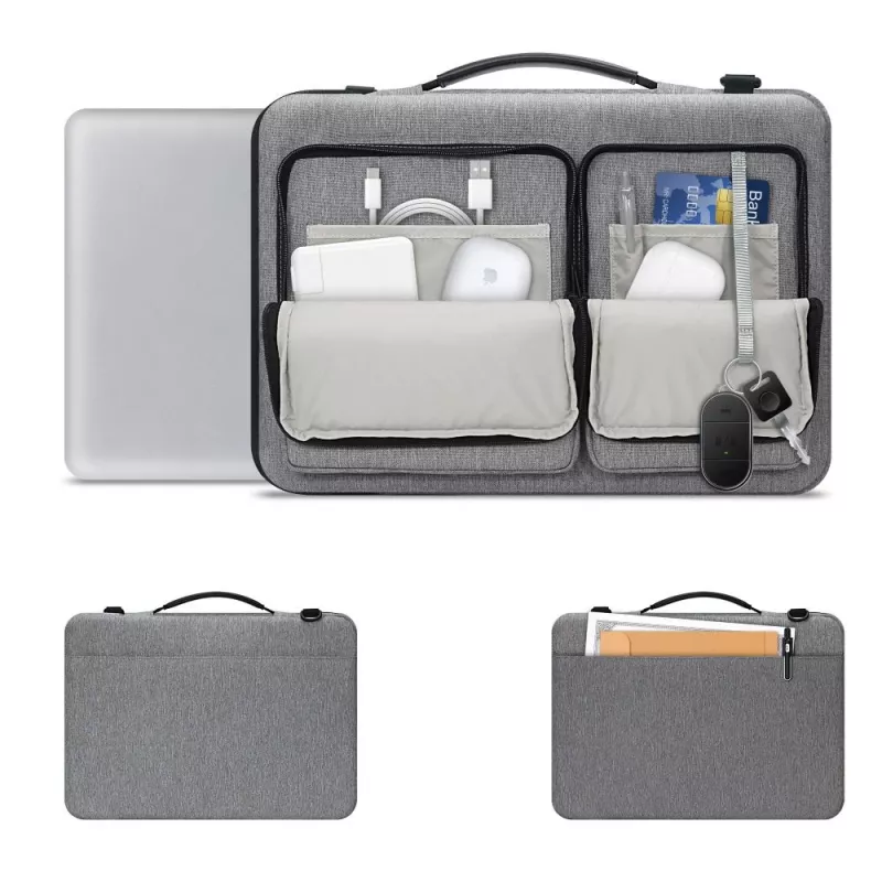 Tech-Protect Defender laptoptas 15-16 inch grijs
