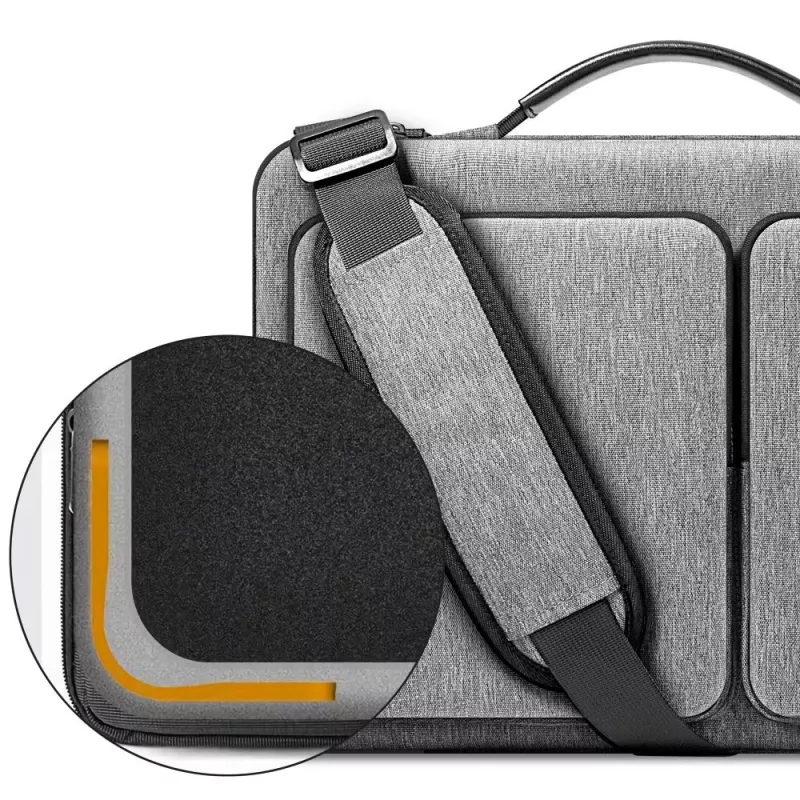 Tech-Protect Defender laptoptas 15-16 inch grijs