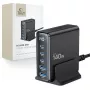 TECH-PROTECT DC140W-GAN 5-poorts desktop-oplader PD 140W / QC3.0 zwart