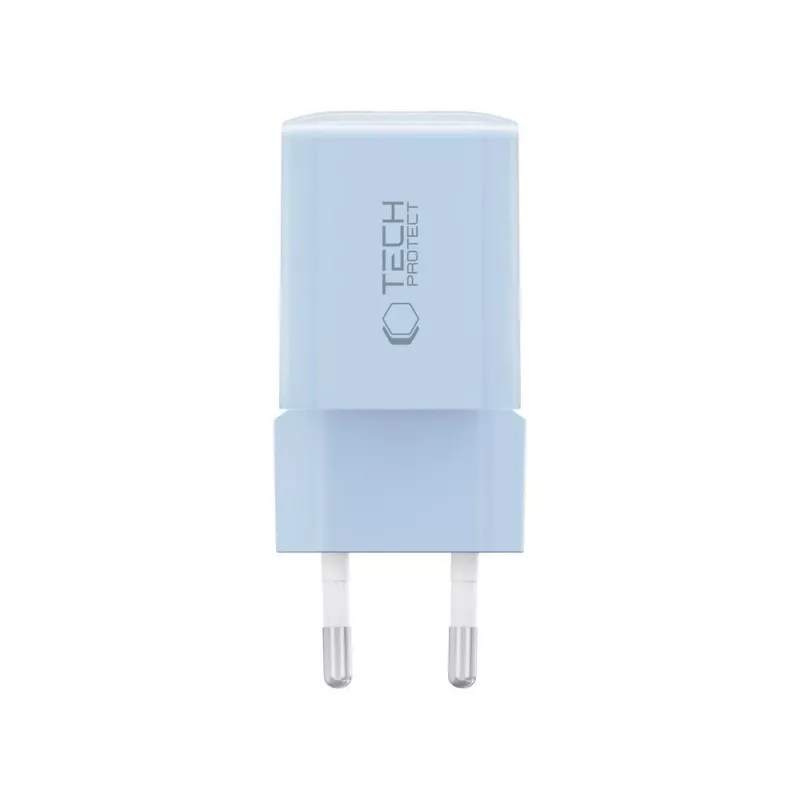 TECH-PROTECT NCM33 2-poorts netwerkoplader PD 33W / QC3.0 lichtblauw