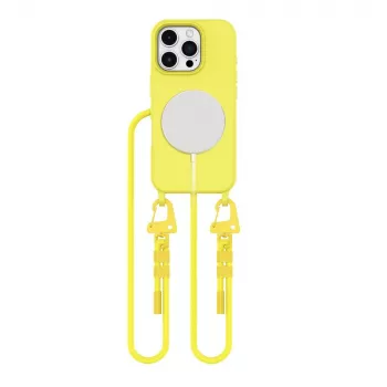 Tech-Protect Magnecklace MagSafe hoesje voor Apple iPhone 16 Pro geel