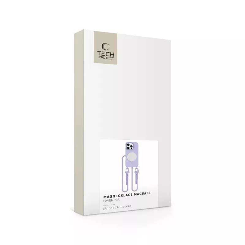 Tech-Protect Magnecklace MagSafe hoesje voor iPhone 16 Pro Max lavendel