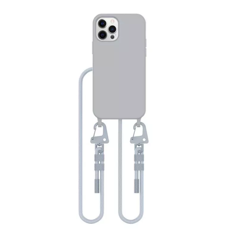 Tech-Protect Magnecklace MagSafe hoesje voor iPhone 12 / 12 Pro - grijs