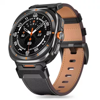 TECH-PROTECT DELTA PRO SAMSUNG GALAXY WATCH ULTRA 2024 / 2025 (47 MM) LEDER ZWART
