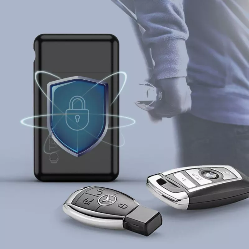 TECH-PROTECT KLR200 metalen keyless RFID signaalblokkerend hoesje zwart