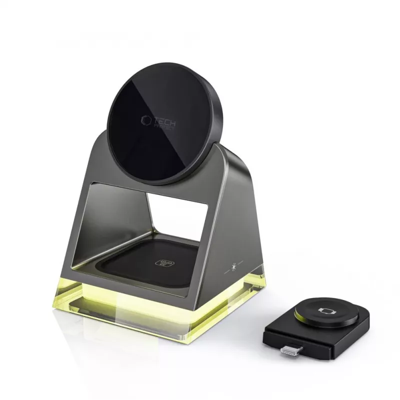 Tech-Protect QI15W-A43 3IN1 MagSafe draadloos oplaadstation zwart
