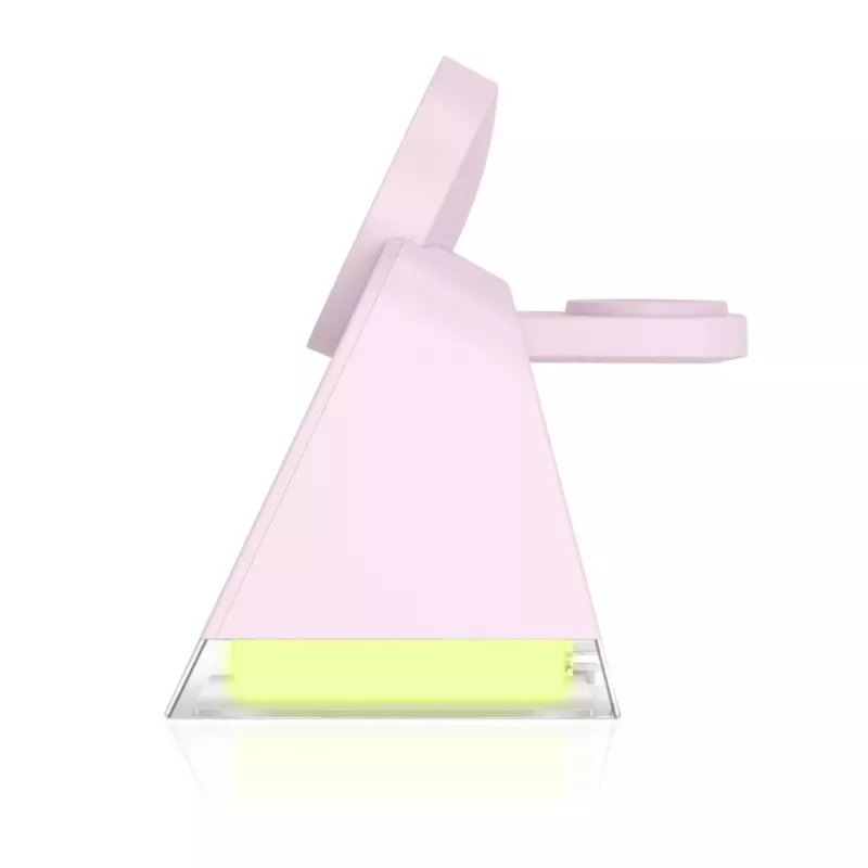 Tech-Protect QI15W-A43 3IN1 MagSafe draadloos oplaadstation roze
