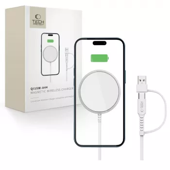 Tech-Protect QI15W-A44 MagSafe draadloze oplader wit