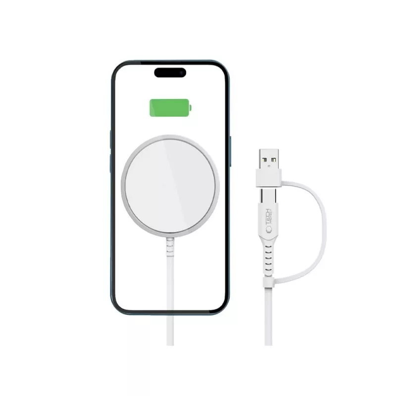 Tech-Protect QI15W-A44 MagSafe draadloze oplader wit