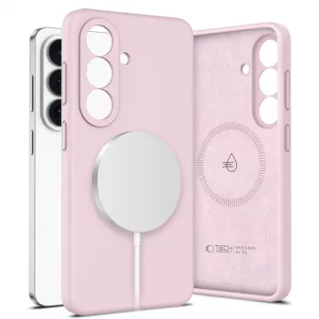 Tech-Protect Silicone MagSafe hoesje voor Samsung Galaxy S26 - Pink Pearl