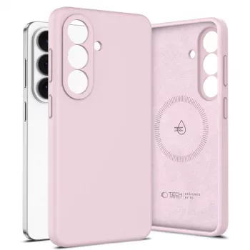 Tech-Protect Silicone MagSafe hoesje voor Samsung Galaxy S26 - Pink Pearl