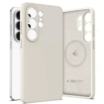Tech-Protect Silicone MagSafe hoesje voor Samsung Galaxy S26 Ultra - Cosmic Latte
