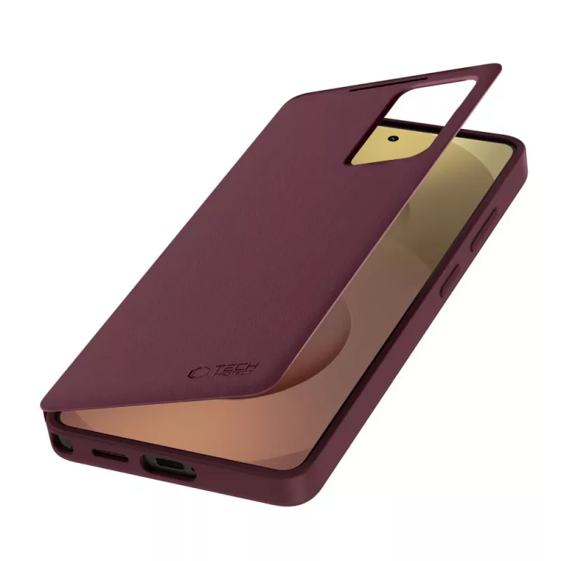 Tech-Protect Smart Wallet hoesje voor Samsung Galaxy S26 Ultra, Mulberry