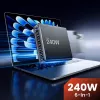 TECH-PROTECT DC240W-GAN 6-poorts desktopoplader PD 240W / QC3.0 zwart