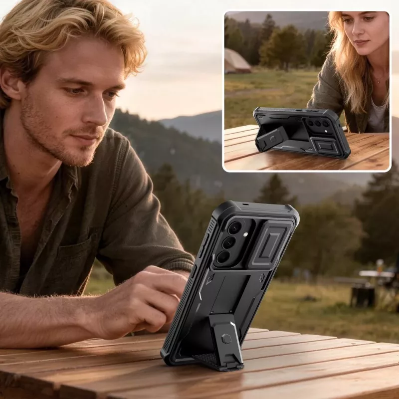 TECH-PROTECT KEVLAR CAM+ 2-SET Galaxy A57 5G zwarte beschermhoes