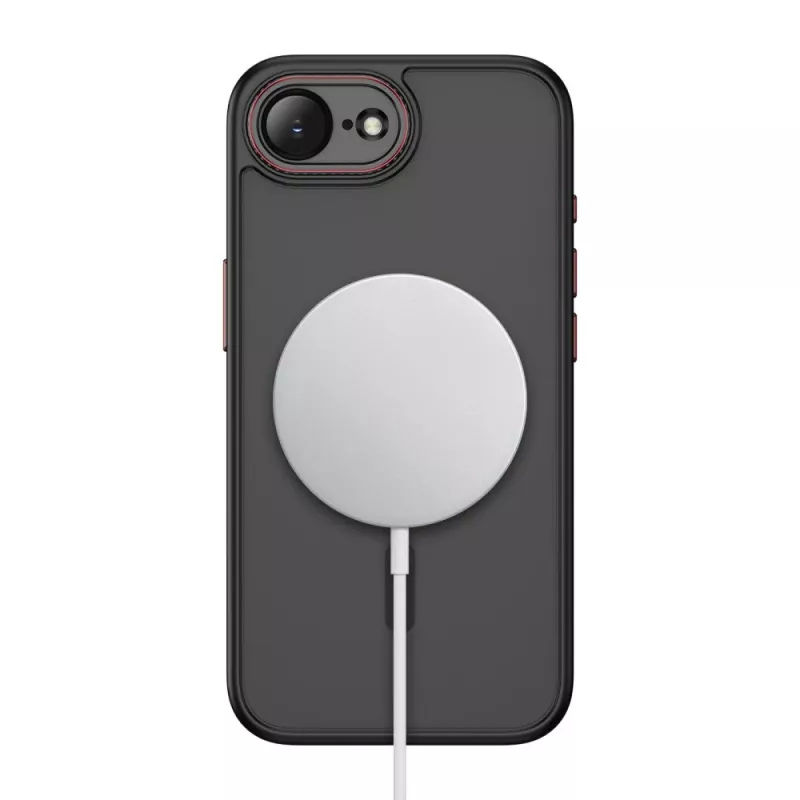 Tech-Protect Magcam MagSafe iPhone 16E / 17E matzwart/rood