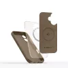 Tech-Protect Silicone MagSafe-hoes voor Apple iPhone 16E / 17E - chocoladebruin