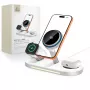 TECH-PROTECT A51 ARCTICBOOST 3-in-1 magnetische MagSafe draadloze oplader 25W Qi2.2 wit