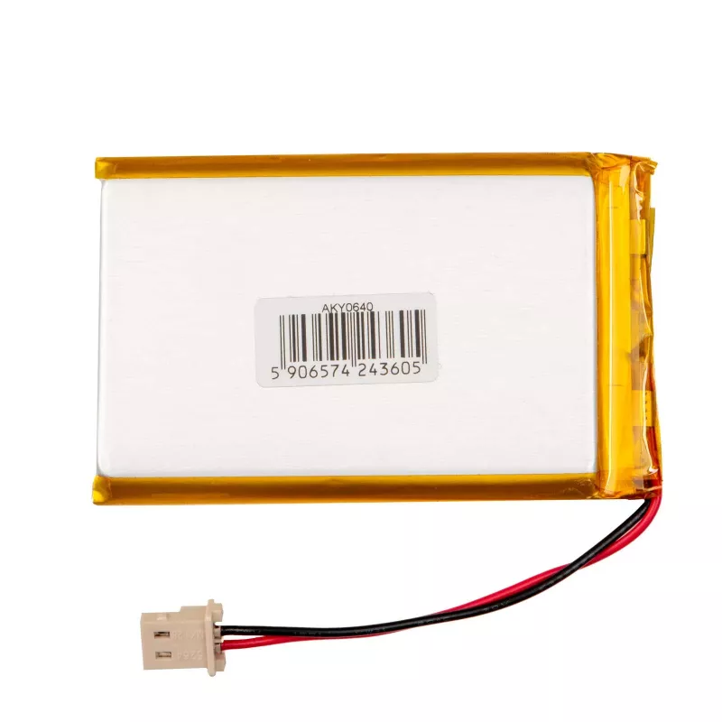 Akyga AKY0640 LP674261 Li-Po-accu 3,7 V 2000 mAh, PCM, Molex 5264 2-polig, 50 mm