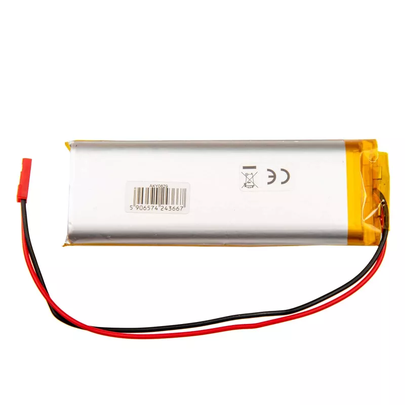 Akyga AKY0829 LP123497 Li-Po accu 3.7V 4500mAh met PCM JST 2.54 2-Pin 150mm