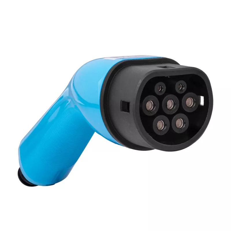Akyga AK-SC-E17 Type-2-EV-laadkoppeling (vrouwelijk), driefasig, 32 A, blauw