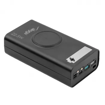 Akyga AK-BC-05 Powerbank-behuizing 37000 mAh, 12x 18650, 22,5W, Qi, USB-C, 2x USB-A, Lightning