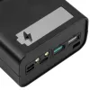 Akyga AK-BC-05 Powerbank-behuizing 37000 mAh, 12x 18650, 22,5W, Qi, USB-C, 2x USB-A, Lightning