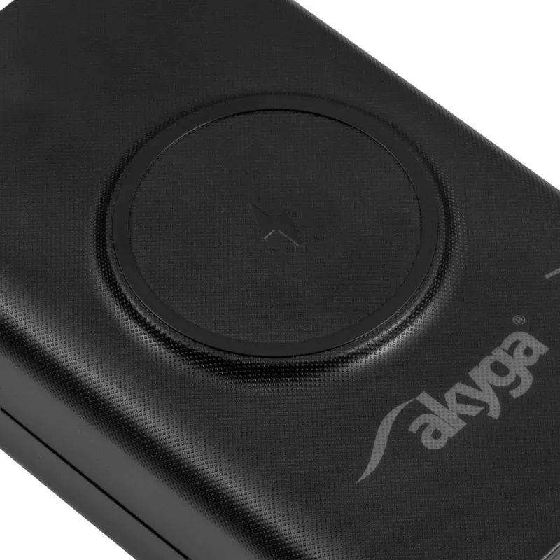 Akyga AK-BC-05 Powerbank-behuizing 37000 mAh, 12x 18650, 22,5W, Qi, USB-C, 2x USB-A, Lightning
