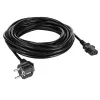 Akyga AK-PC-05S stroomkabel, CEE 7/7 naar IEC C13, koper 3 x 1,5 mm², 5 m, zwart