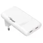 Akyga AK-CH-32 platte GaN-USB-C-oplader 65 W, 2 x USB-C PD, wit