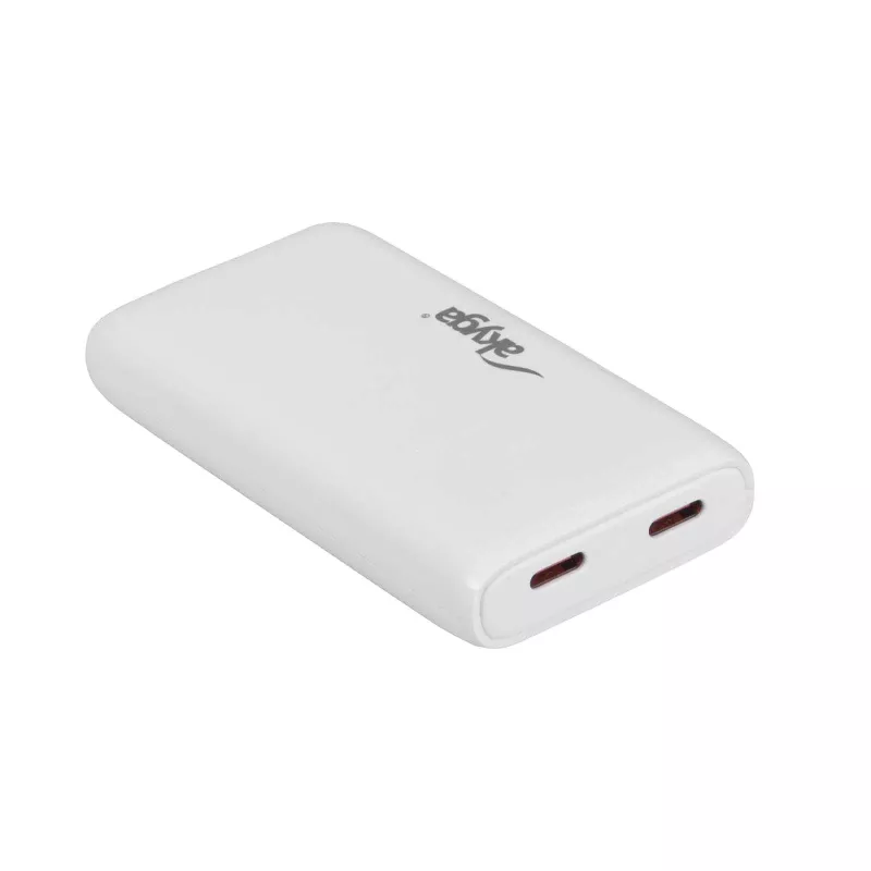 Akyga AK-CH-32 platte GaN-USB-C-oplader 65 W, 2 x USB-C PD, wit