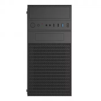 Akyga AK19BK micro-tower-pc-behuizing, Micro-ATX / Mini-ITX, USB-C + USB 3.0 + 2x USB 2.0, zonder voeding, zwart