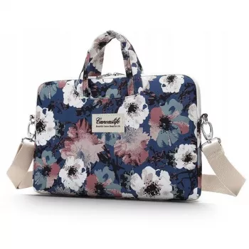 Canvaslife 15-16 inch Blue Camellia Laptophoes