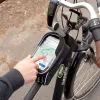 Vayox VA0450 fietsframetas met twee vakken en telefoonvak, zwart
