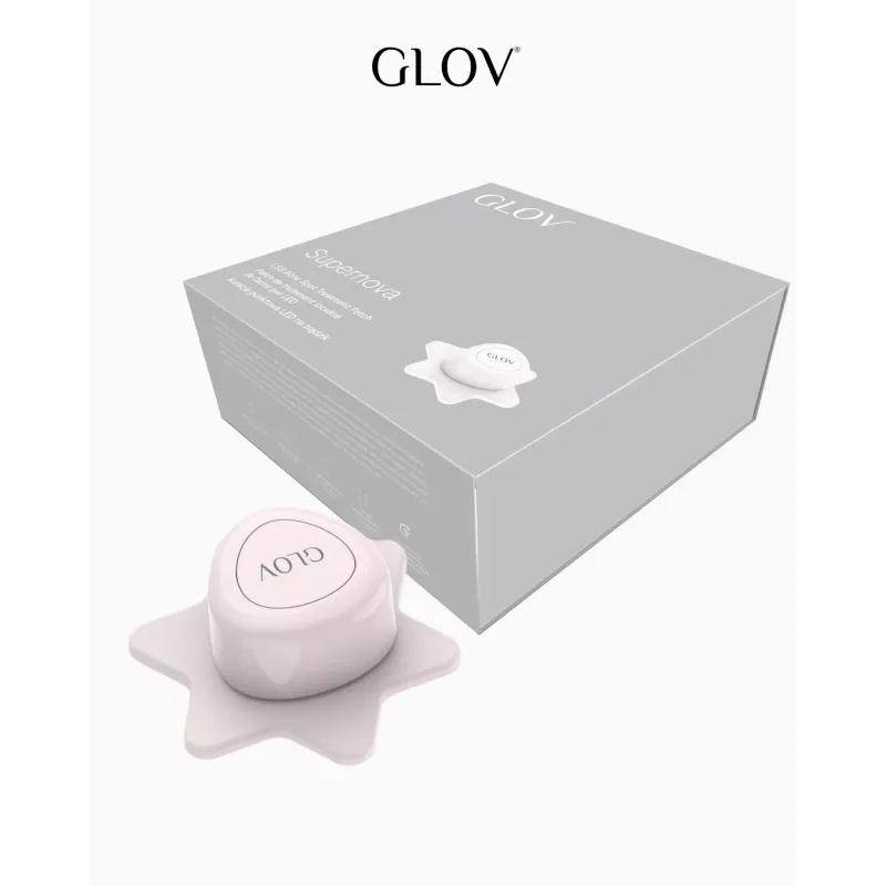 GLOV Supernova LED Spot Care Patch - gerichte acnebehandeling met rood- en blauwlichttherapie