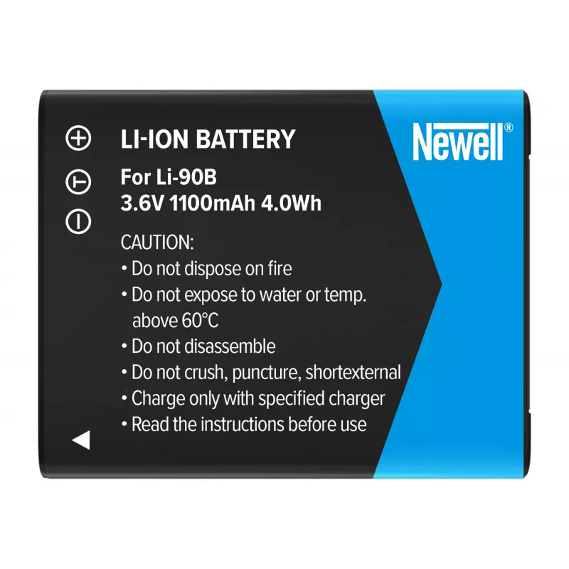 Newell vervangende accu LI-90B voor Olympus