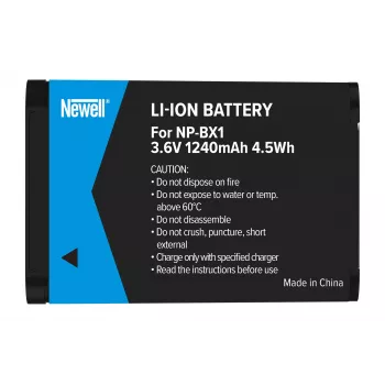 Newell vervangende accu voor Sony NP-BX1, 1000mAh, Li-Ion, zwart