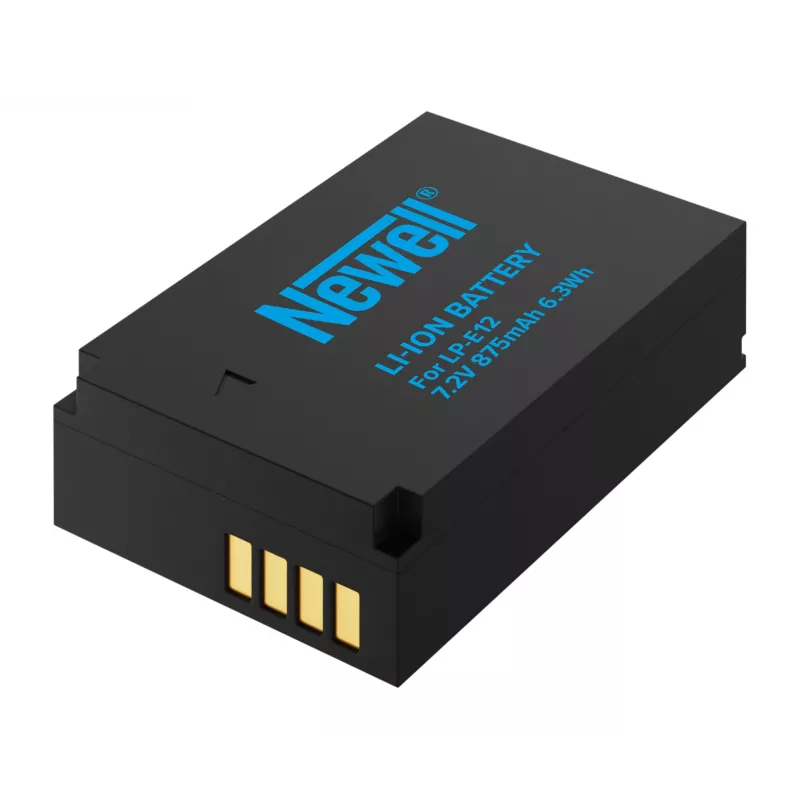 Newell vervangende accu voor Canon LP-E12, 875mAh, 7,2V Li-Ion