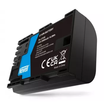 Newell vervangende accu voor Canon LP-E6, 2000mAh, 7,4V Li-Ion