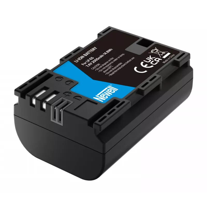 Newell vervangende accu voor Canon LP-E6, 2000mAh, 7,4V Li-Ion