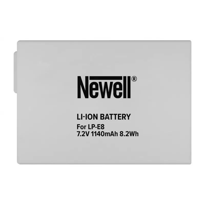 Newell vervangende accu voor Canon LP-E8 (1120mAh, 7,4V, Li-Ion)