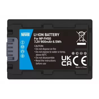 Newell vervangende accu voor Sony NP-FH50 (1000mAh, 7,2V, Li-Ion)