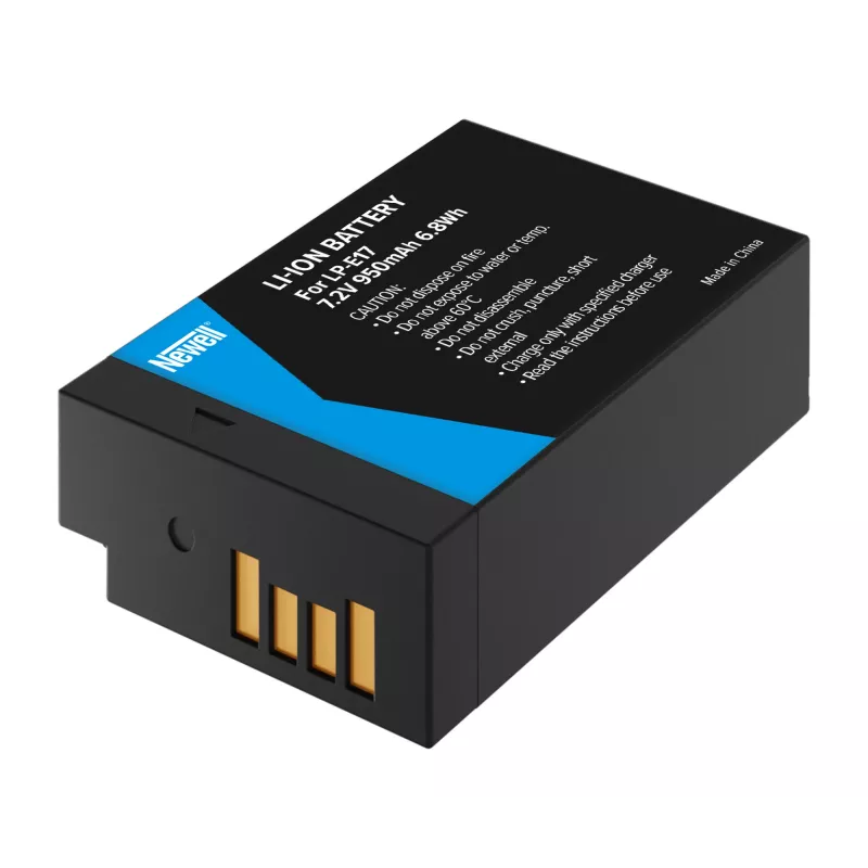 Newell vervangende accu voor Canon LP-E17, 1040mAh, 7,2V Li-Ion